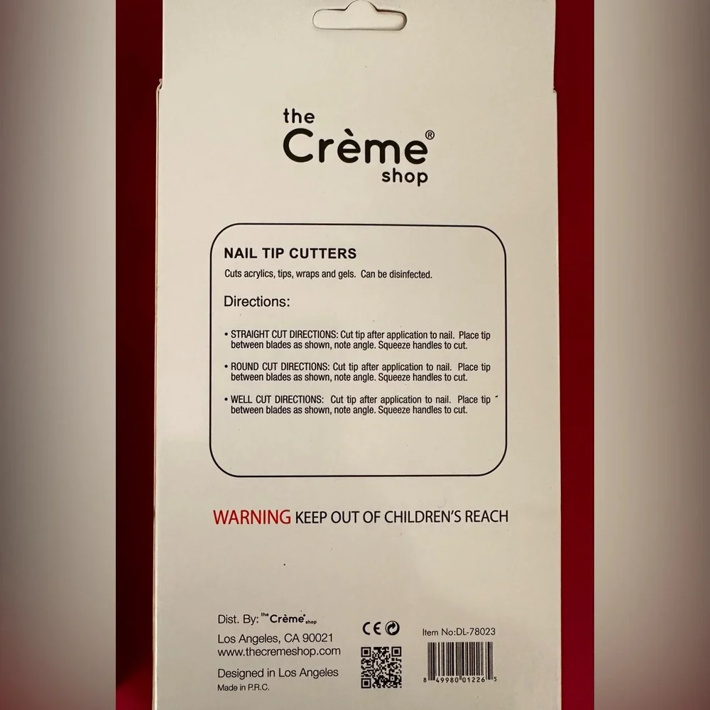The Crème Shop - Professional Nail Top Cutters ! (Set of 2) New in box !! - Picture 2 of 2